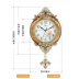 European Style Wall Clock Watch Living Room Mute Pendulum Clock